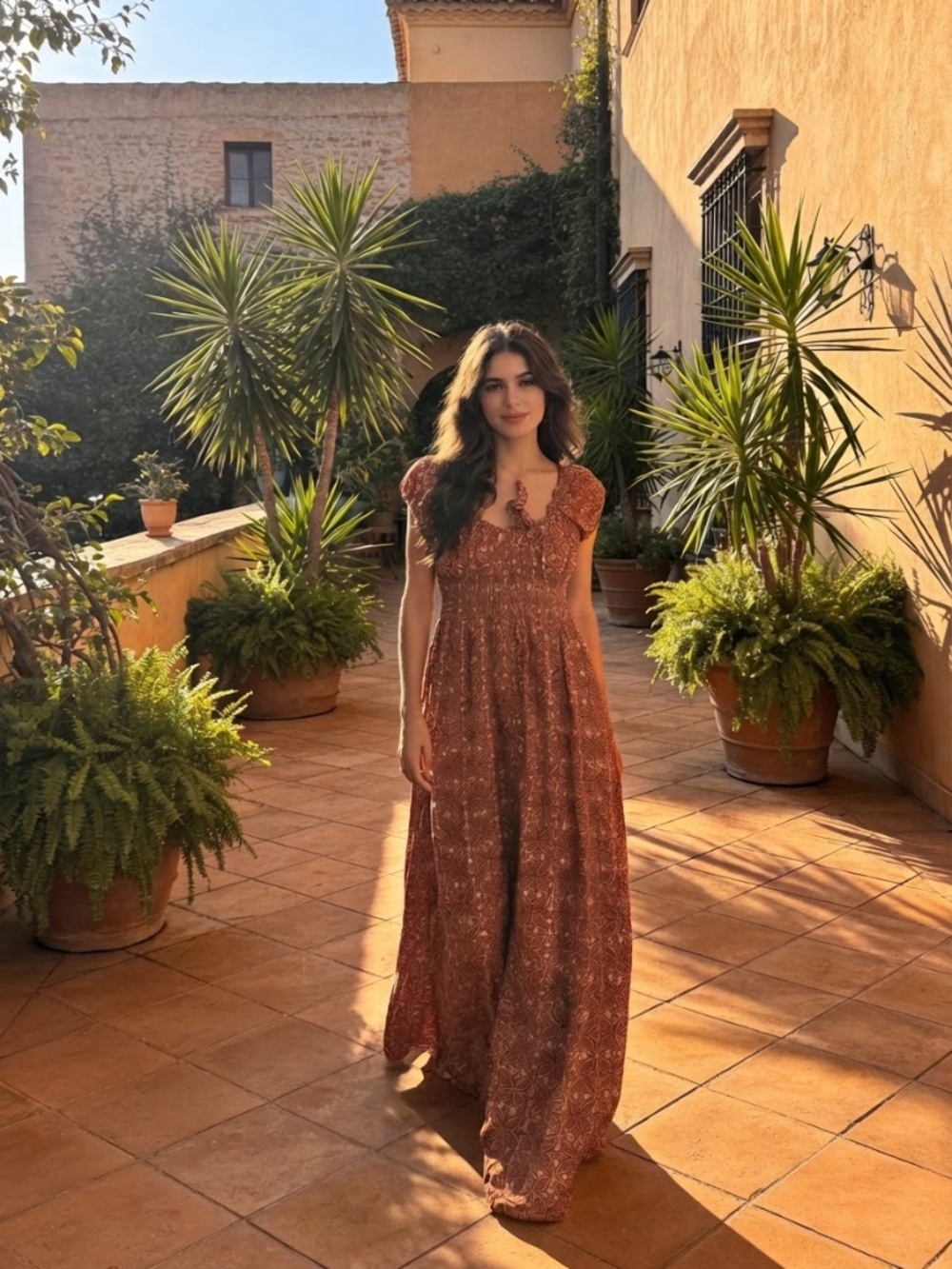 Patrons of Peace Rust Sundress Size XS